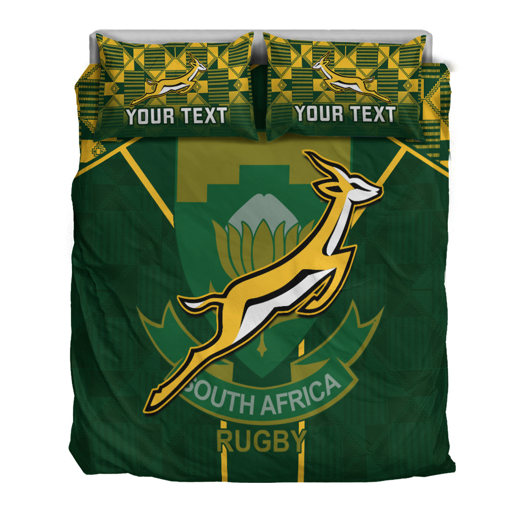 Personalised South Africa Rugby Bedding Set 2023 Go Springboks World Cup - Shopicos