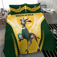 South Africa Rugby Bedding Set 2023 World Cup Springboks Mascot - Shopicos