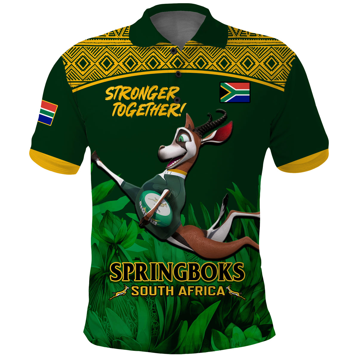 South Africa Rugby Polo Shirt Go Champions 2023 Springboks History Proud - Shopicos