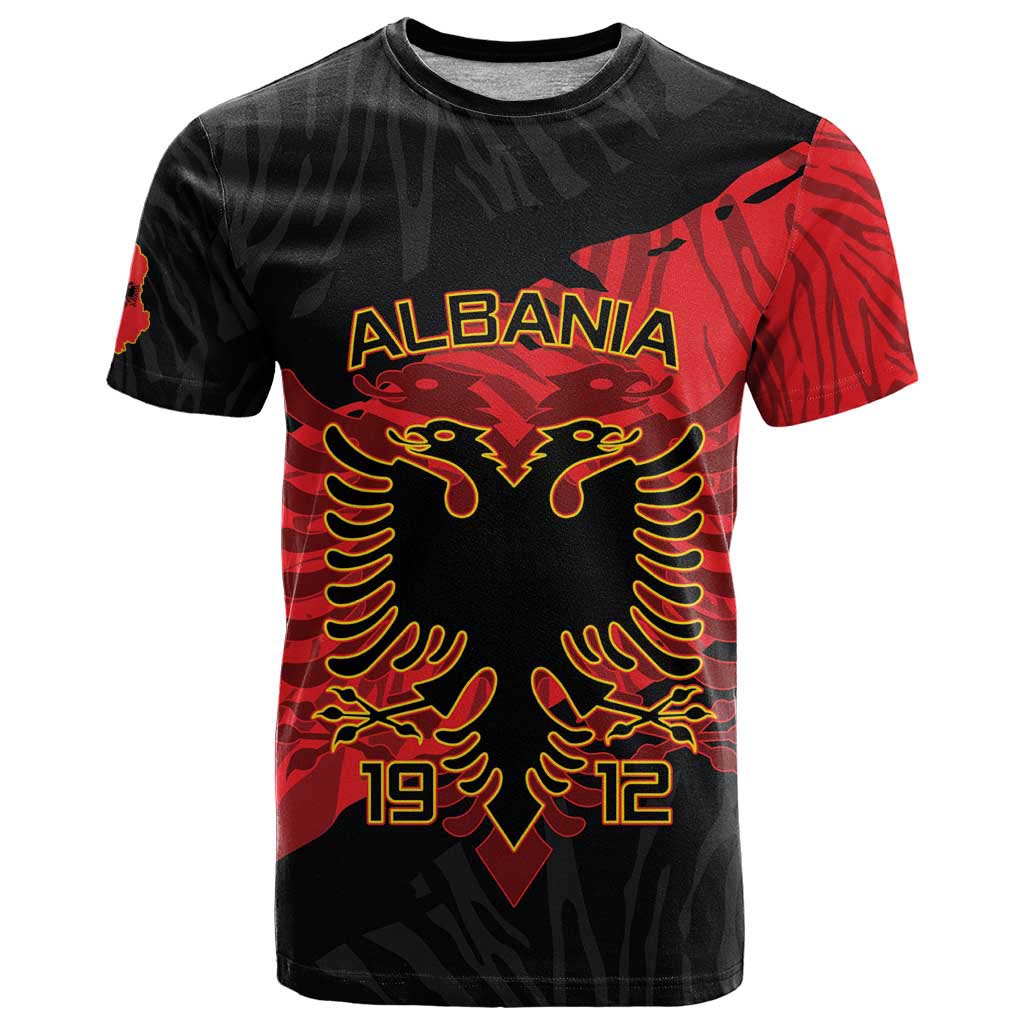 Albania Independence Day T Shirt Albanian Eagle - Grunge Style - Shopicos
