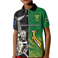 Custom New Zealand South Africa Rugby Polo Shirt All Black Maori Mix Springboks - Shopicos