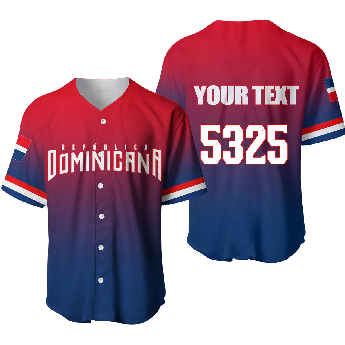 Personalised Baseball 2023 Dominicana 5325 Baseball Jersey LT6 - Shopicos