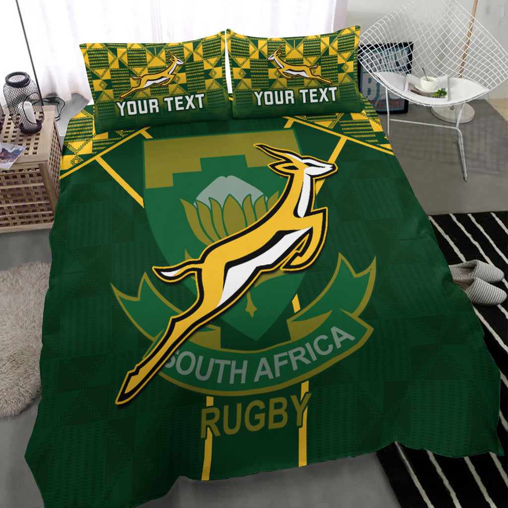 Personalised South Africa Rugby Bedding Set 2023 Go Springboks World Cup - Shopicos