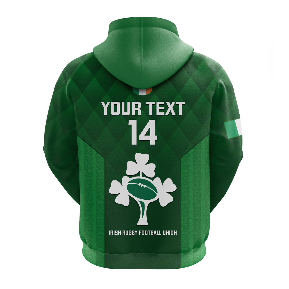 Personalised Ireland Rugby Hoodie 2023 Go Irish Shamrock World Cup - Shopicos