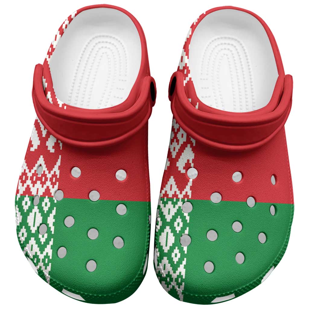 Belarus Clogs Shoes Flag Color Inspiration - Shopicos
