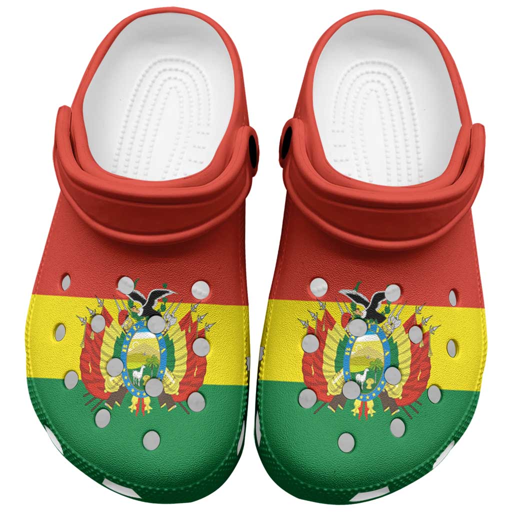 Bolivia Clogs Shoes Heritage Palette Flag-Inspired - Shopicos