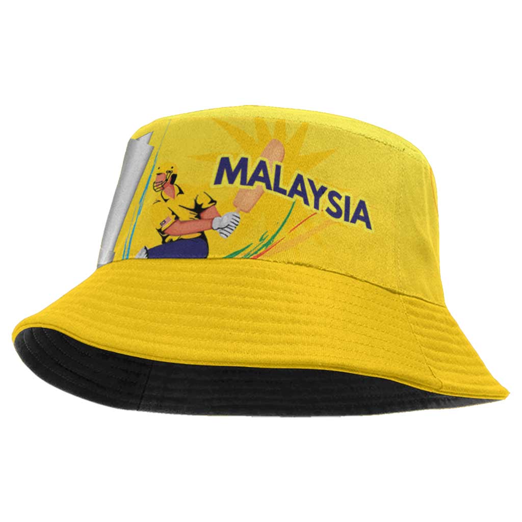 Custom Cricket Malaysia East Asia-Pacific Bucket Hat Malaysia Road to Glory - Shopicos