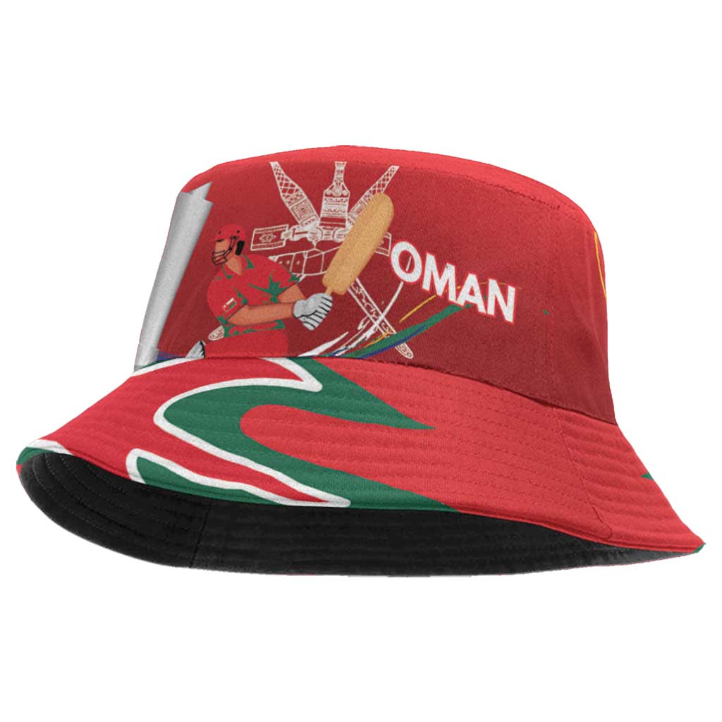 Custom Cricket Oman East Asia-Pacific Bucket Hat Oman Home Victory Spirit - Shopicos