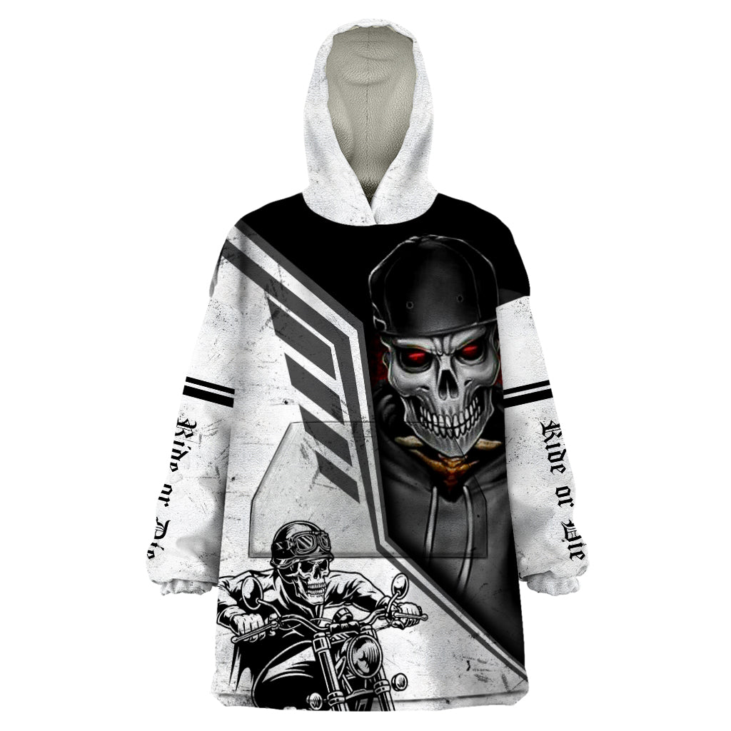 Skull Wearable Blanket Hoodie Riding Motocycle - Shopicos