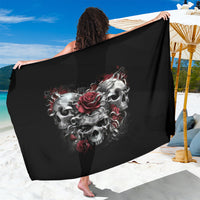 Skull Sarong Three Skull No See Evil Rose - Shopicos