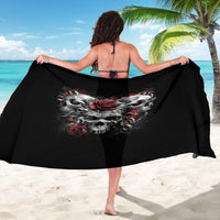 Skull Sarong Three Skull No See Evil Rose - Shopicos