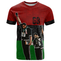 Mexico City 1968 African American T Shirt Black Power Salute - Shopicos