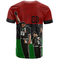 Mexico City 1968 African American T Shirt Black Power Salute - Shopicos
