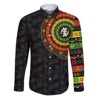 Adinkra Symbols Family Matching Summer Maxi Dress and Hawaiian Shirt African Culture - Shopicos