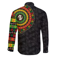 Adinkra Symbols Family Matching Summer Maxi Dress and Hawaiian Shirt African Culture - Shopicos