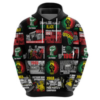 Civil Rights Movement Hoodie Poster Art Black Pride - Shopicos