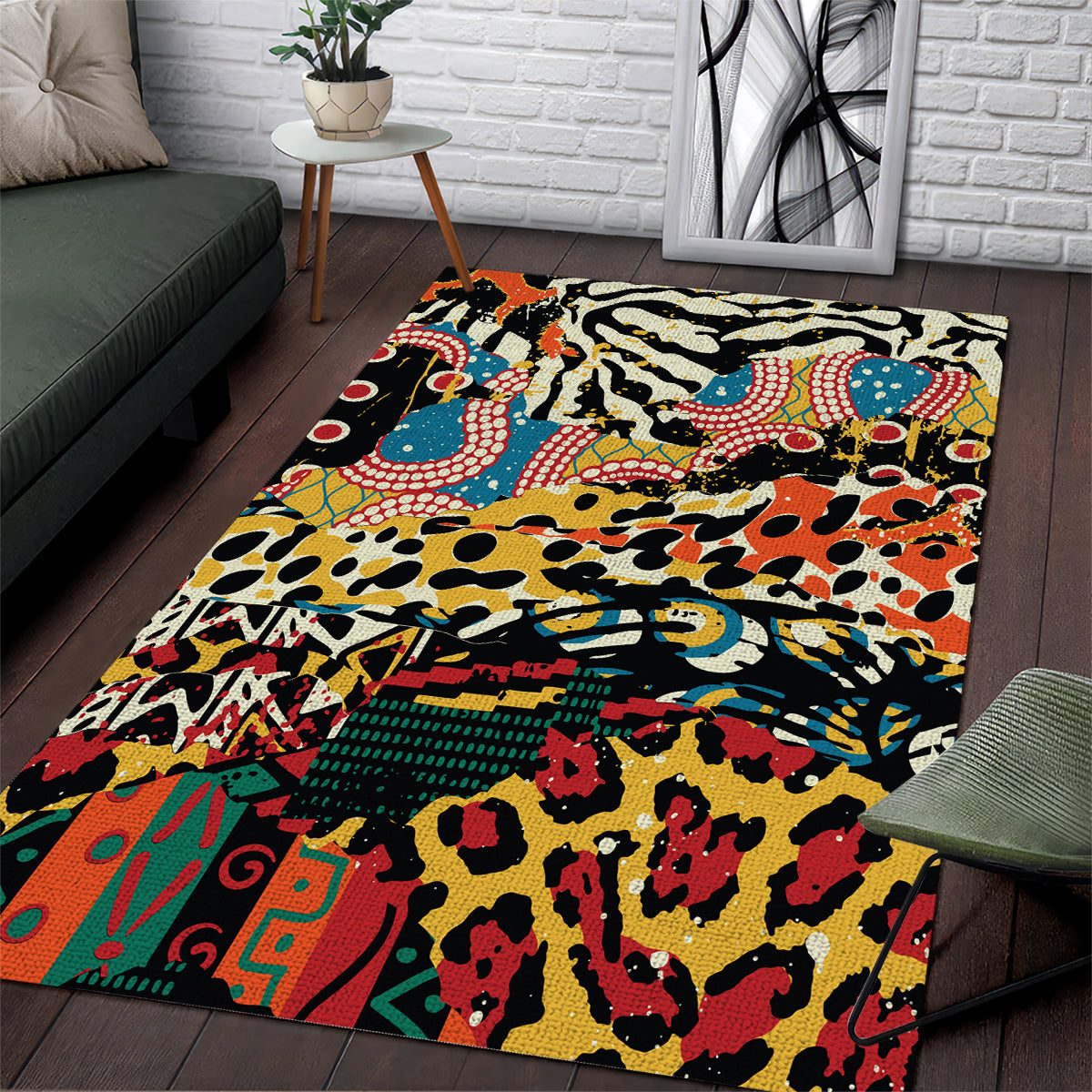 Africa Animal Pattern Area Rug - Shopicos
