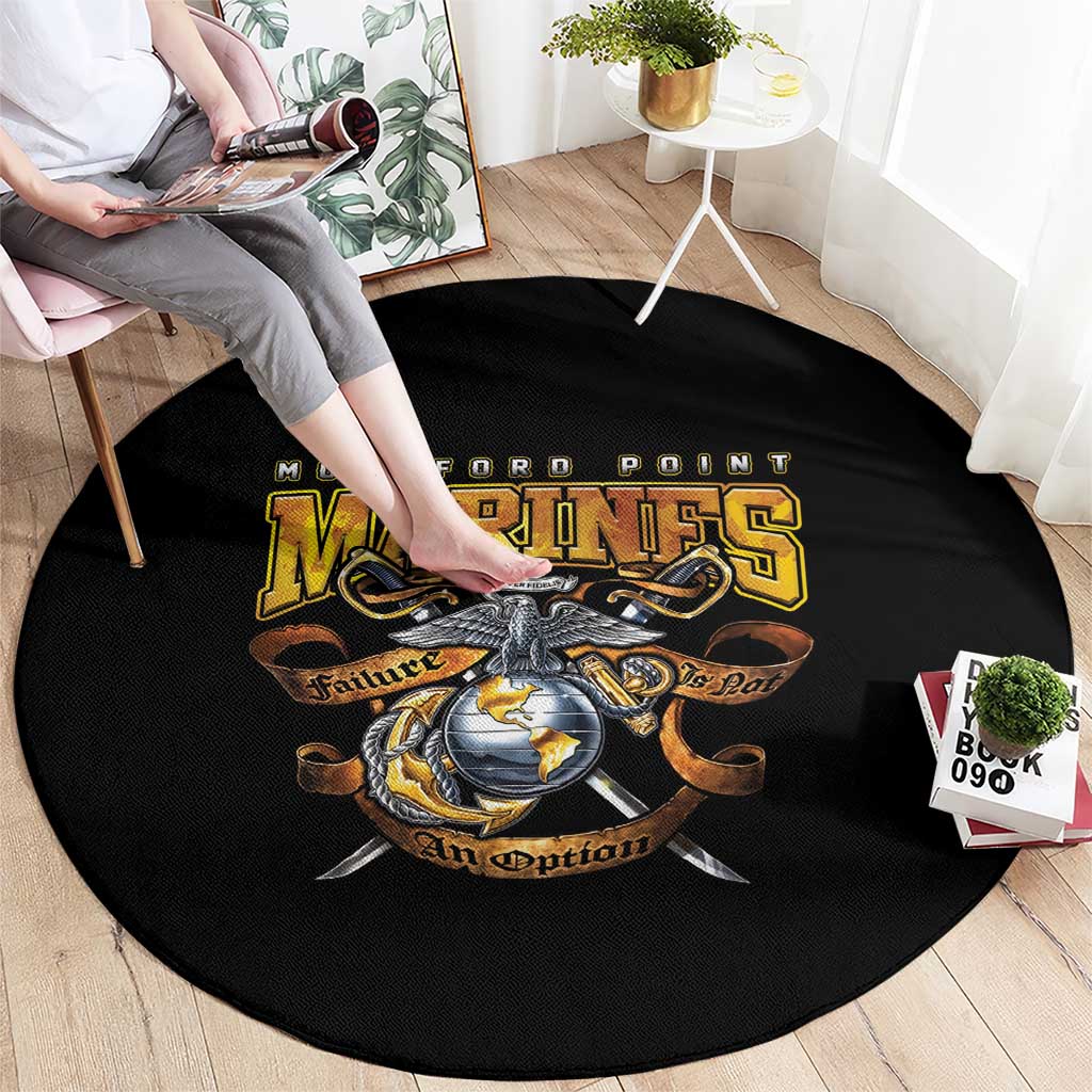 The First Black Marines: A Legacy Etched In Honor Round Carpet - Shopicos