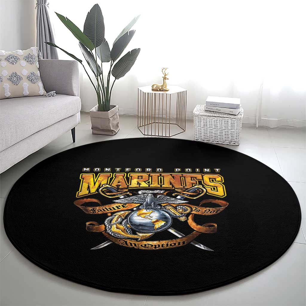 The First Black Marines: A Legacy Etched In Honor Round Carpet - Shopicos