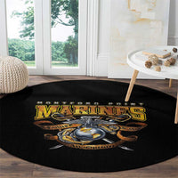 The First Black Marines: A Legacy Etched In Honor Round Carpet - Shopicos