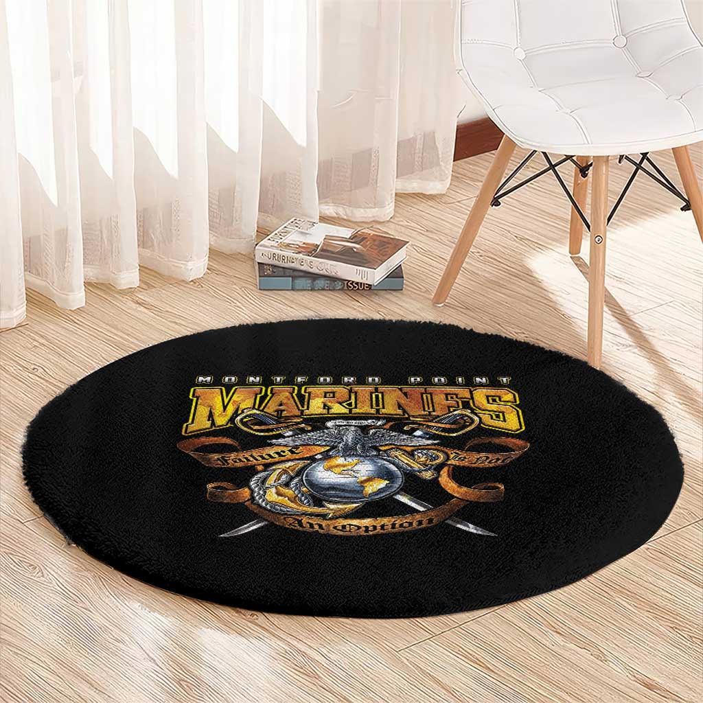 The First Black Marines: A Legacy Etched In Honor Round Carpet - Shopicos