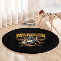 The First Black Marines: A Legacy Etched In Honor Round Carpet - Shopicos