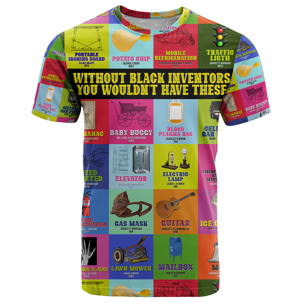 Black Inventions T Shirt African-American Inventors - Shopicos