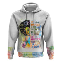 Black Girl I Am The Storm Hoodie African American Women - Shopicos