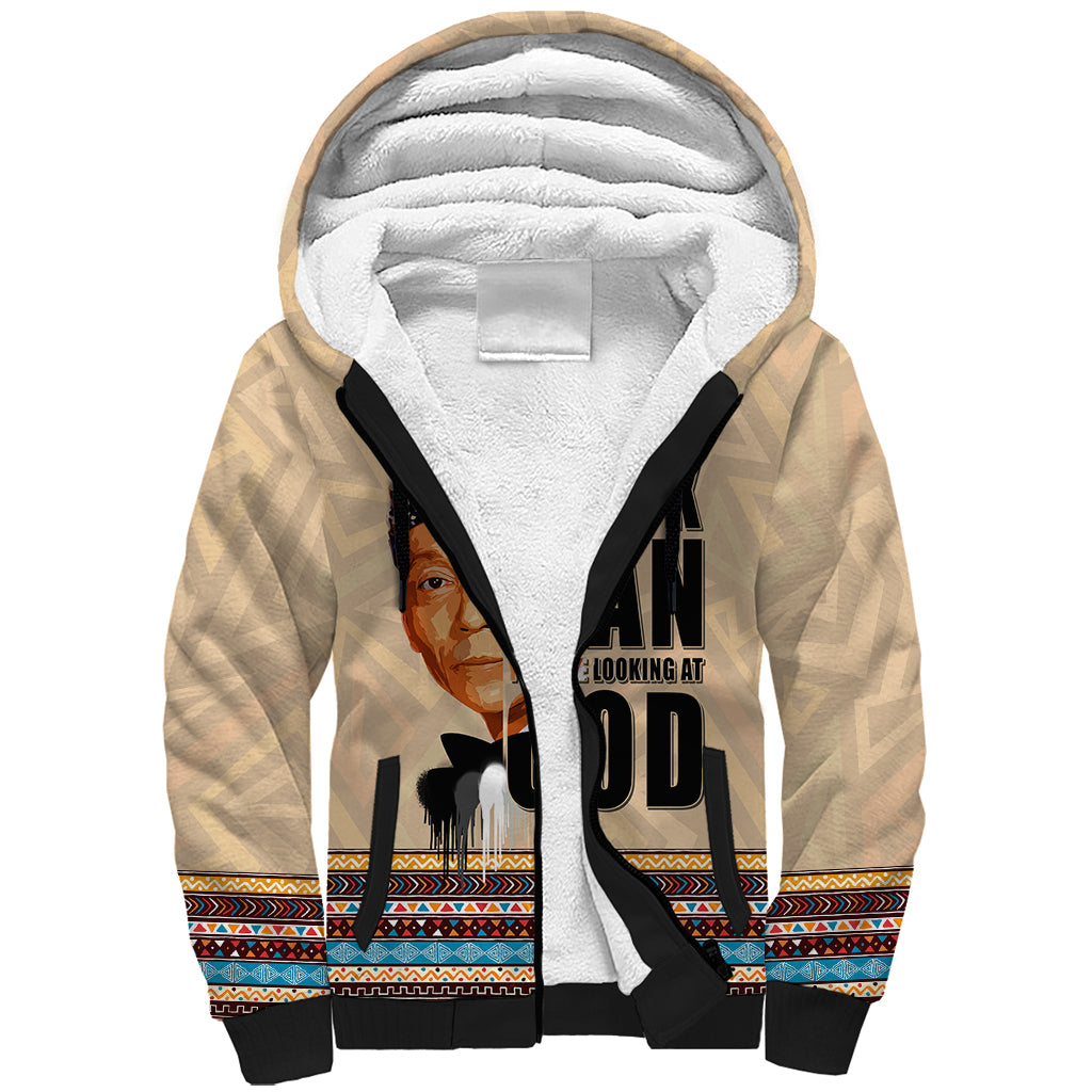 The Most Honorable Elijah Muhammad Sherpa Hoodie Black Man - Shopicos