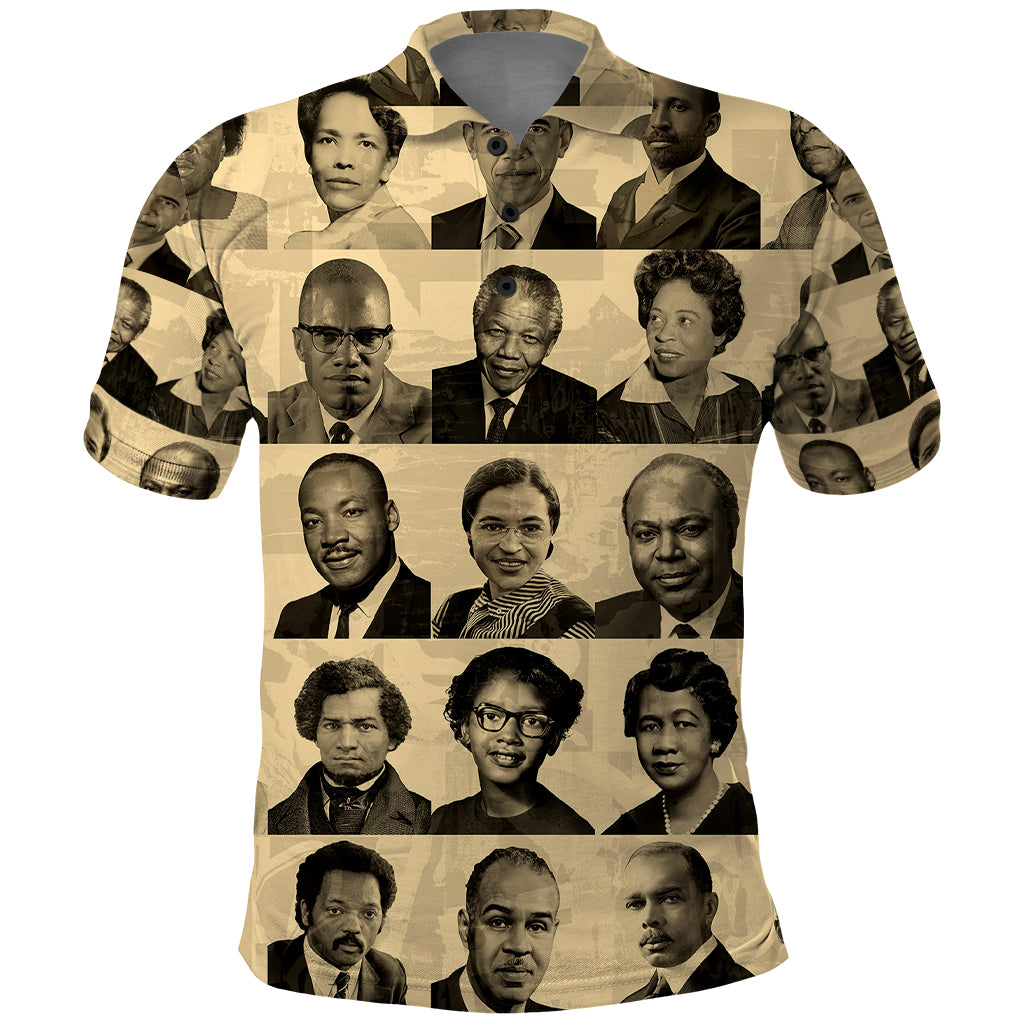 Civil Rights Leaders Polo Shirt African-American - Shopicos