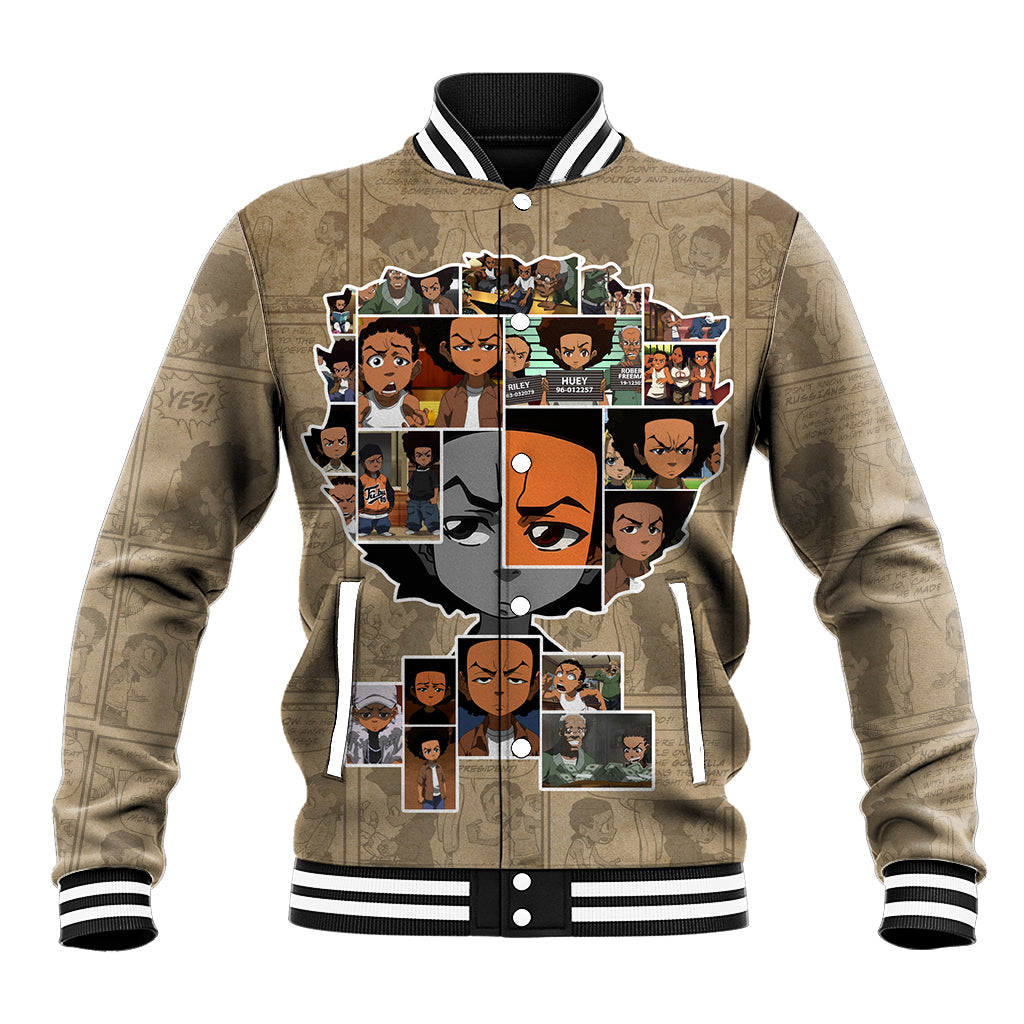 Huey Freeman Baseball Jacket African American - Shopicos