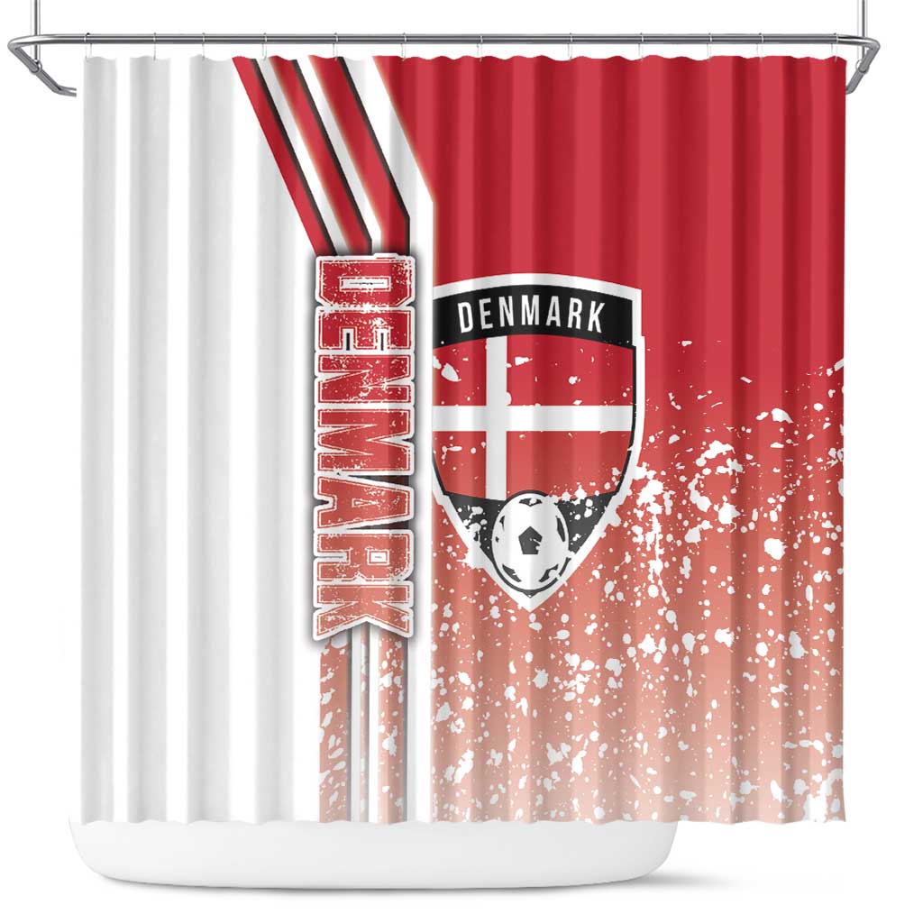 Denmark Football Shower Curtain Danish Dynamite Soccer - Road To Champion - Shopicos