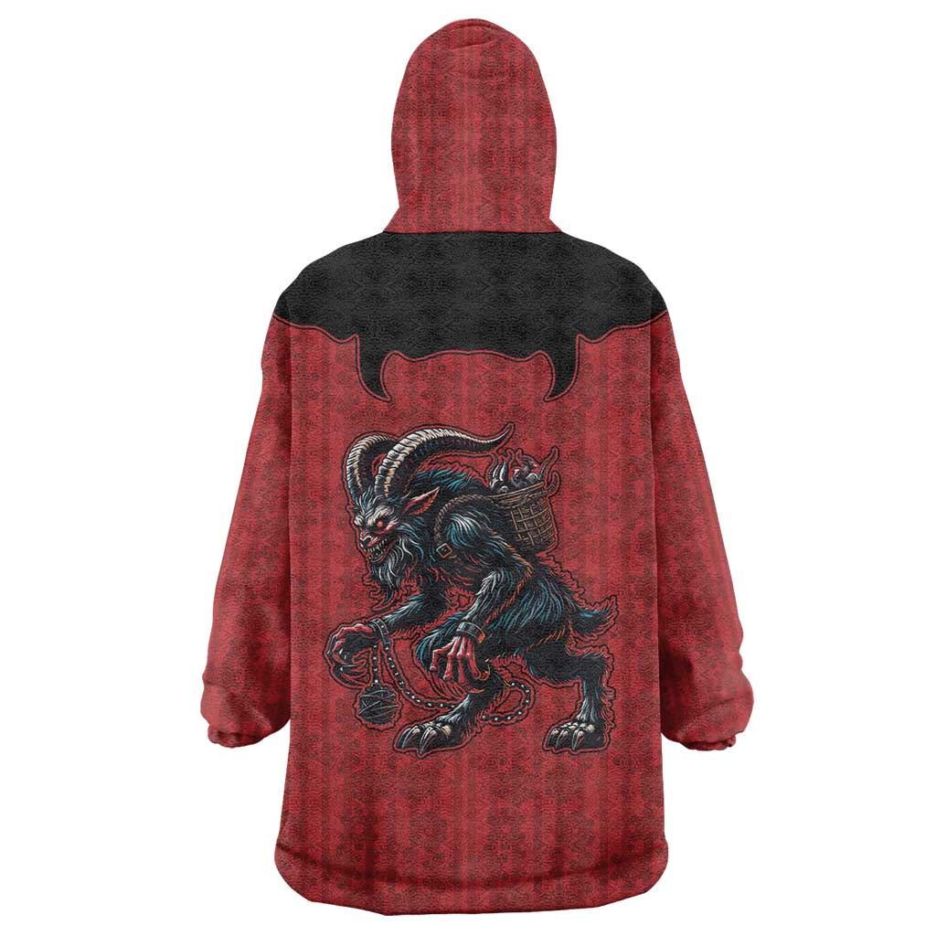 Western Yoke Wearable Blanket Hoodie Krampus Christmas Horror Style - Shopicos