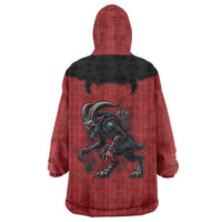 Western Yoke Wearable Blanket Hoodie Krampus Christmas Horror Style - Shopicos