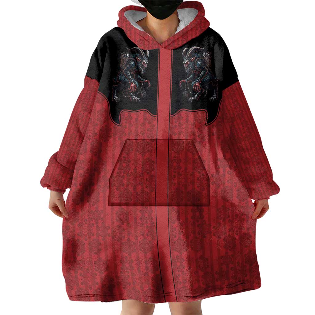 Western Yoke Wearable Blanket Hoodie Krampus Christmas Horror Style - Shopicos
