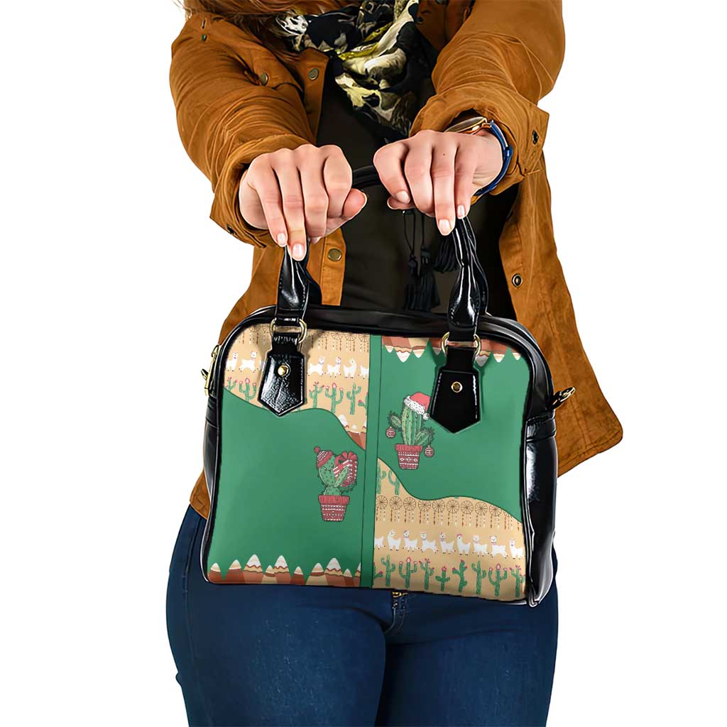 Western Yoke Shoulder Handbag Cactus Christmas Cute Style - Shopicos