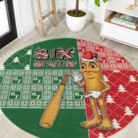 Six Seven Christmas Round Carpet Funny Tung Tung Tung Sahur - Shopicos