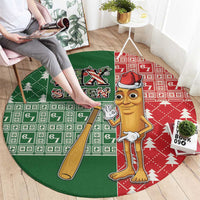 Six Seven Christmas Round Carpet Funny Tung Tung Tung Sahur - Shopicos