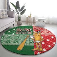 Six Seven Christmas Round Carpet Funny Tung Tung Tung Sahur - Shopicos