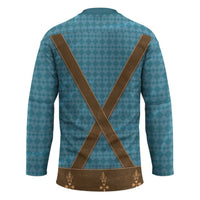 Oktoberfest Hockey Jersey Lederhosen Retro Style - Shopicos