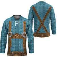 Oktoberfest Hockey Jersey Lederhosen Retro Style - Shopicos