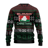 Belarus Christmas Ugly Christmas Sweater Flag With Belarusian Patterns - Shopicos