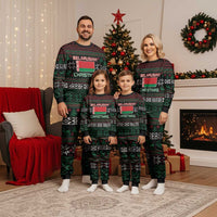Belarus Christmas Pajama Set Flag With Belarusian Patterns - Shopicos