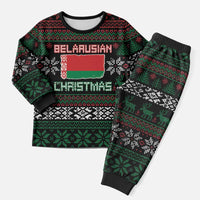 Belarus Christmas Pajama Set Flag With Belarusian Patterns - Shopicos
