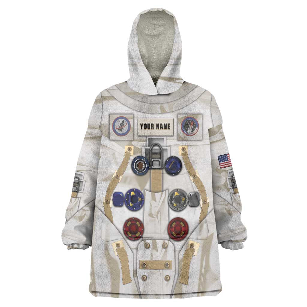 Personalized Astronaut Wearable Blanket Hoodie Space Explorer - Shopicos