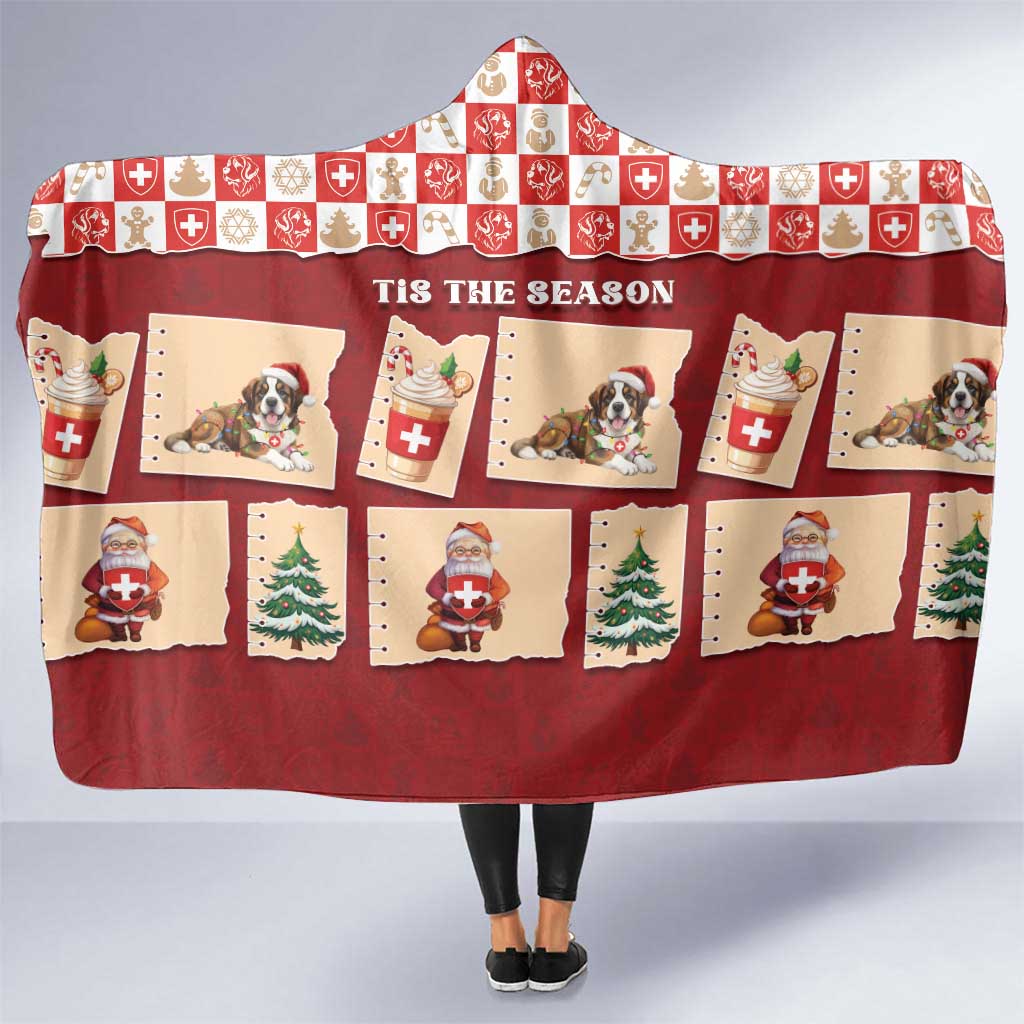 Switzerland Christmas Hooded Blanket Tis The Season - Shopicos