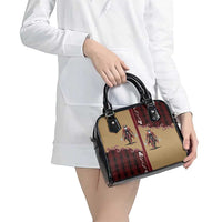 Western Yoke Shoulder Handbag Black Santa Cowboy Retro Style - Shopicos