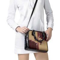 Western Yoke Shoulder Handbag Black Santa Cowboy Retro Style - Shopicos