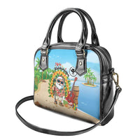 Hawaii Golf Christmas Shoulder Handbag Mele Kalikimaka Funny Golfer Santa - Shopicos