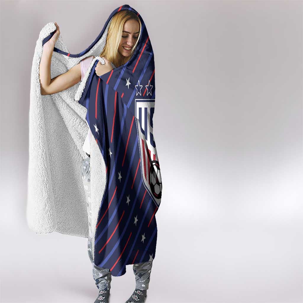 Soccer USA 2026 Hooded Blanket Stronger Together We Are One Nation - Shopicos